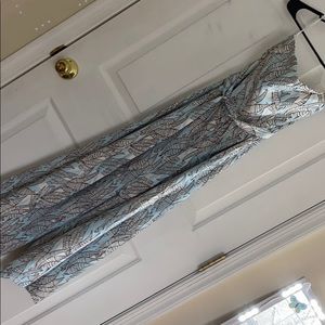 Tube style flood pant length jumpsuit